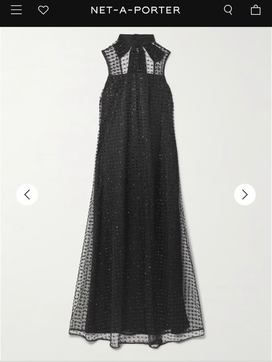 STAUD Dresses & Skirts - STAUD Albee embellished tie-detailed faille-trimmed tulle maxi dress